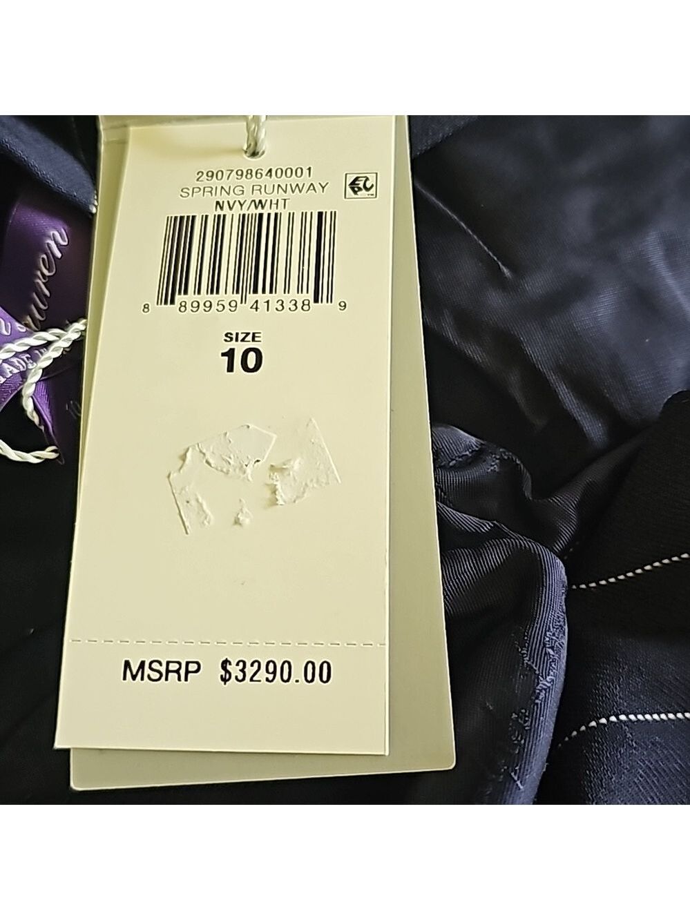Ralph Lauren Purple Label Pinstripe Jumpsuit - Picture 11 of 11
